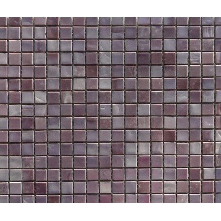 Mosaïque rose parme émaux de Venise vendu par 25 carreaux de 1.5 cm