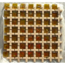 Mosaique jaune saint marco jaune plaque 30.4cm par 29.7 cm
