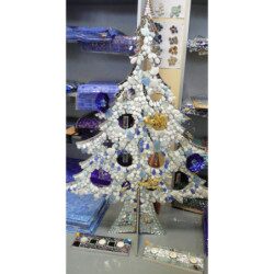 Sapin de Noël avec étoiles en mosaïque image modèle