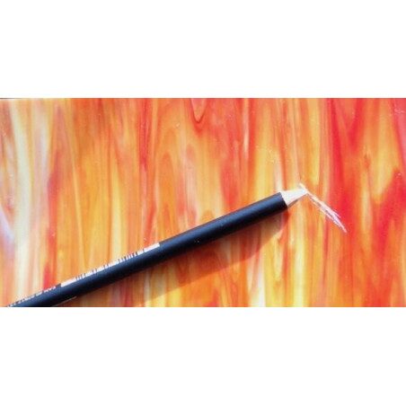 Crayon gras blanc pour tracer sur le verre vitrail
