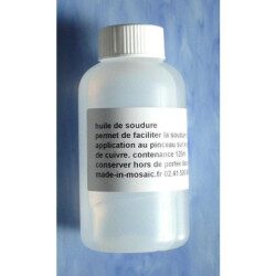 Huile pour soudure oléine 100 ml pour réaliser votre vitrail