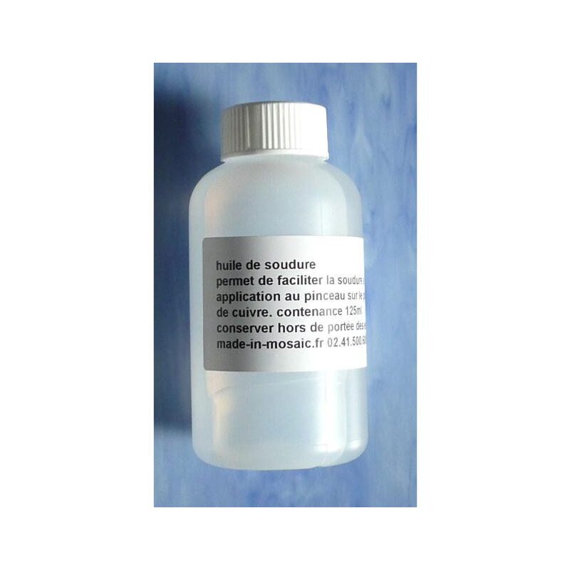 Huile pour soudure oléine 100 ml pour réaliser votre vitrail