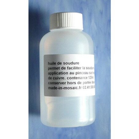 Huile pour soudure oléine 100 ml pour réaliser votre vitrail