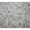 Gris mosaïque pâte de verre mélange gris beige marbré New Trianon plaque 32.5 cm