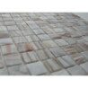 Gris mosaïque pâte de verre mélange gris beige marbré New Trianon plaque 32.5 cm