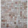 Beige blanc crème champagne mosaïque pâte de verre marbré par 25 carreaux