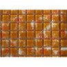 Orange ocre mosaïque art vintage vetro-cristal 2.5 par 2.5cm par 100g