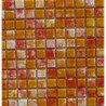 Orange foncé mosaïque art vintage vetro-cristal 2.5 cm par 100g