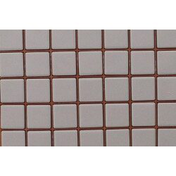 Gris clair / calcédoine mosaïque Briare mat par 100g