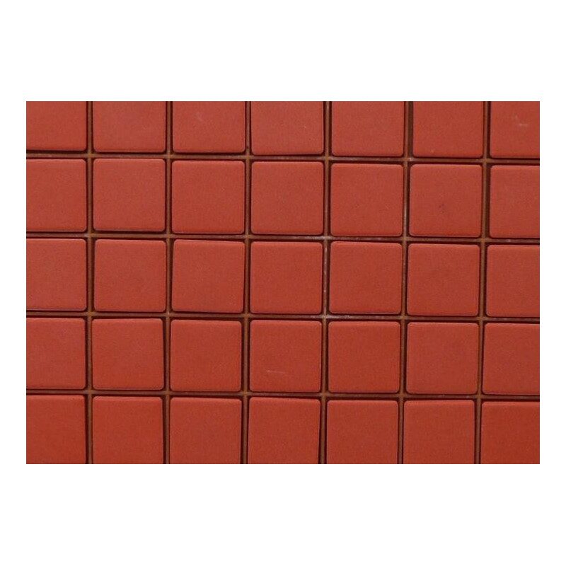 Jaune orange foncé / minium mosaïque Briare mat par 100g