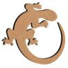 Salamandre 26 cm support bois pour mosaïque