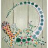 Salamandre 26 cm support bois pour mosaïque