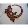 Salamandre 26 cm support bois pour mosaïque