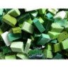 Vert assortiment mosaïque smalt vert mix de Venise M31/M35 par 100g