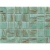 Vert jade gemme mosaïque pâte de verre par 25 carreaux