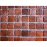 Brun terracotta gemme mosaïque pate de verre par 25 carreaux