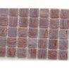 Rose mauve gemme mosaïque pate de verre par 25 carreaux