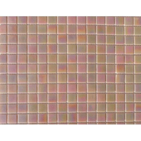 Rose nacré mosaique pâte de verre 2 cm par 25 carreaux