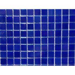 Bleu violet nacré gloss mosaique pâte de verre par 25 carreaux