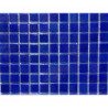 Bleu violet nacré gloss mosaique pâte de verre par 25 carreaux