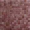 Rouge cuivre plus gemme mosaïque pâte de verre par 25 carreaux