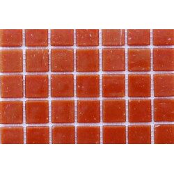 Orange foncé mosaïque pâte de verre sans bulle 2 par 2cm par 25 carreaux