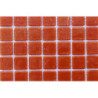 Orange foncé mosaïque pâte de verre sans bulle 2 par 2cm par 25 carreaux