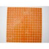 Orange clair mosaïque pâte de verre sans bulle 2 par 2cm par 25 carreaux