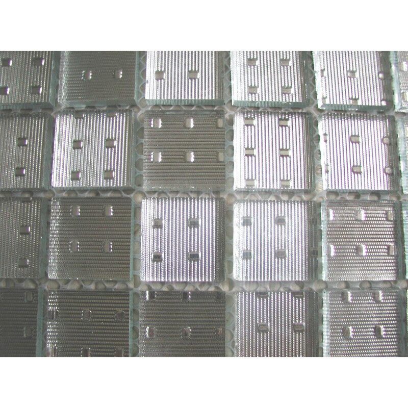 Gris argent matrice mosaïque vetrocristal 2.5 cm épaisseur 5 mm par 100g
