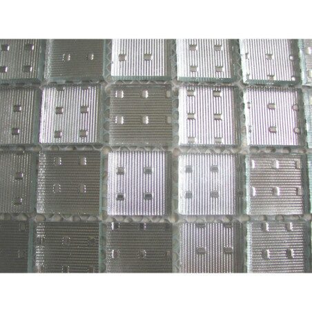 Gris argent matrice mosaïque vetrocristal 2.5 cm épaisseur 5 mm par 100g