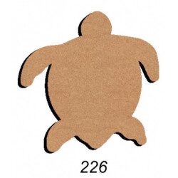 Tortue de mer 27 par 26 cm support bois médium mdf pour mosaïque