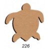 Tortue de mer 27 par 26 cm support bois médium mdf pour mosaïque