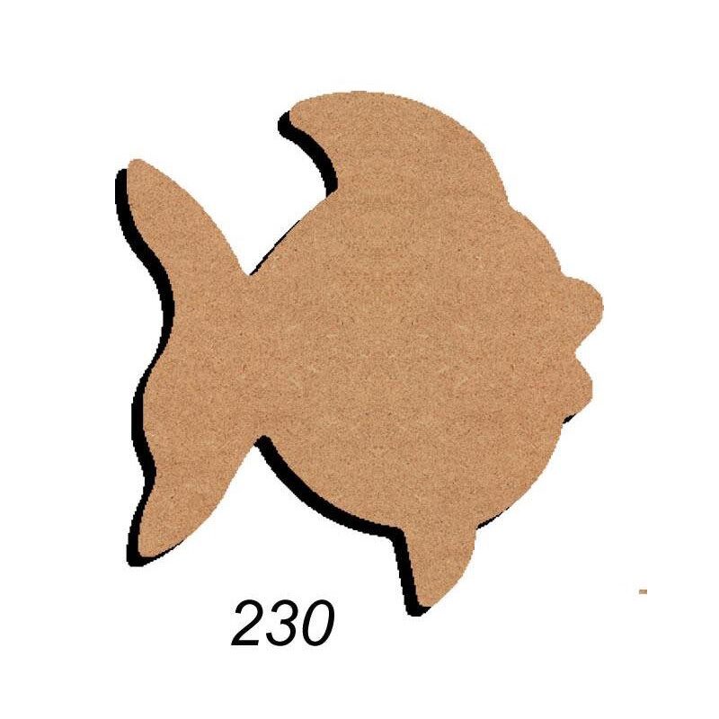 Poisson support bois 21 par 25 cm pour mosaïque