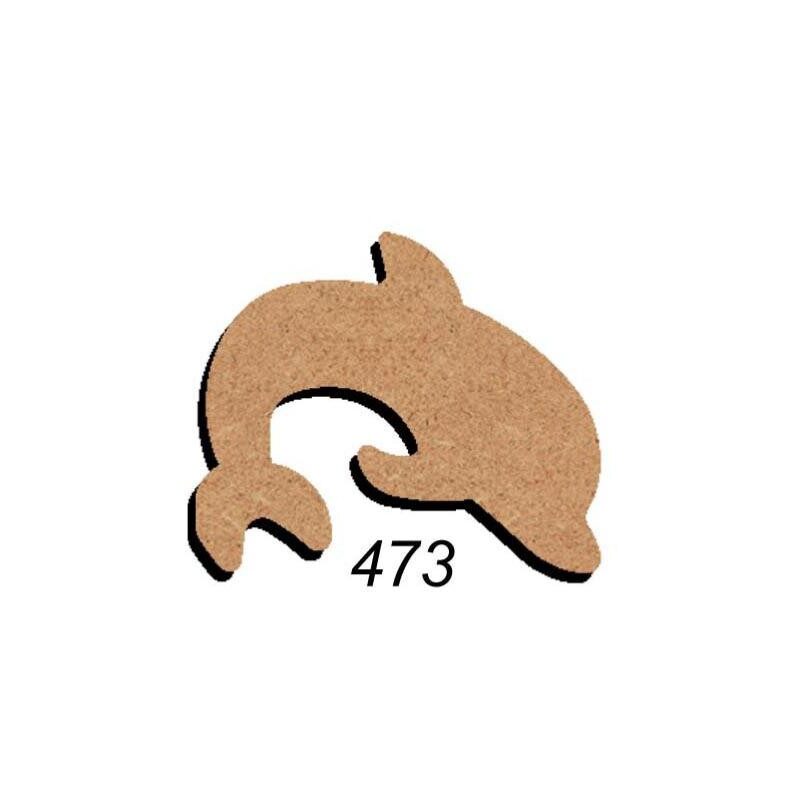 Dauphin 14 par 13 cm support bois pour mosaïque