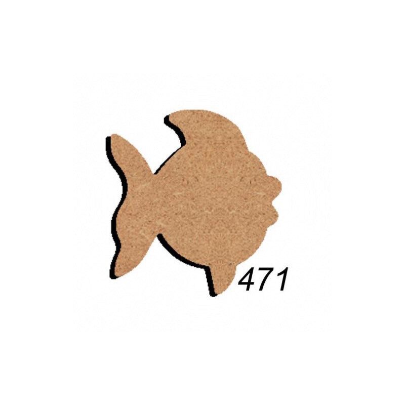 Poisson 15 cm support bois pour mosaïque