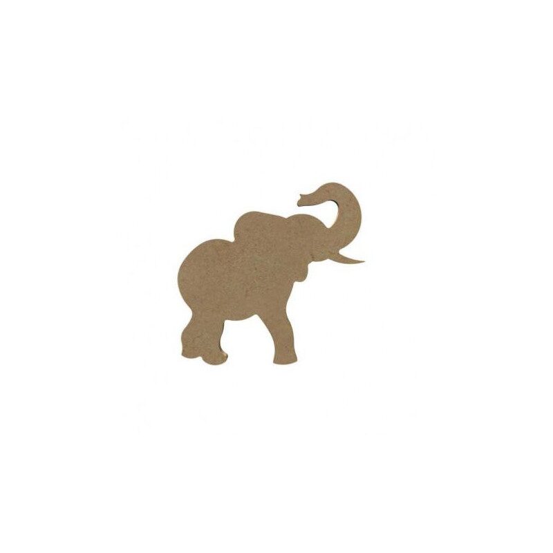 Éléphant n°2 15 cm support bois pour mosaïque