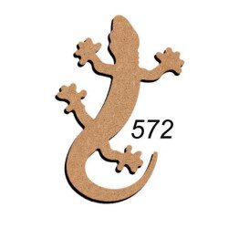 Lézard 15 cm support bois pour mosaïque