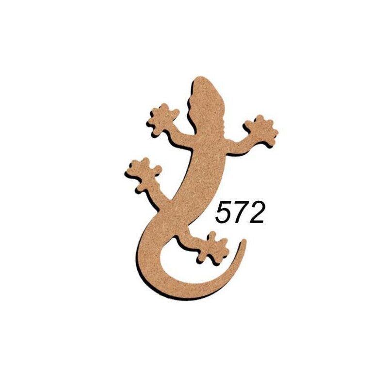 Lézard 15 cm support bois pour mosaïque