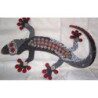 Lézard 15 cm support bois pour mosaïque