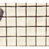 Blanc  2.5 cm mosaïque émaux de verre par 100g