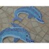Dauphin en mosaïque modèle pour loisirs créatifs