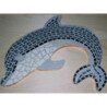 Dauphin en mosaïque modèle pour loisirs créatifs