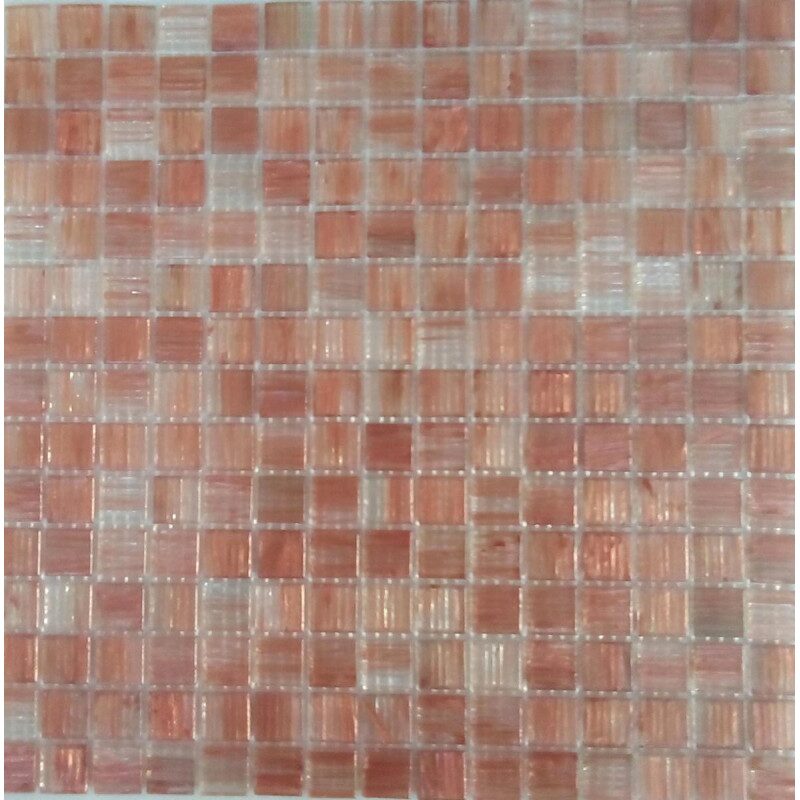 Brun mosaïque pâte de verre brun cuivre gemmé plaque 32.5 cm