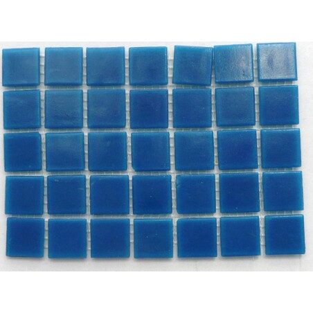 Bleu outre mer sans bulle mosaïque pâte de verre 2 par 2cm par 25 carreaux