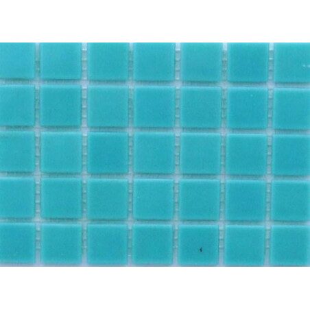 Vert bleu atoll mosaïque pâte de verre sans bulle 2 par 2cm par 25 carreaux