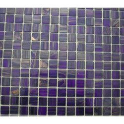 Bleu mosaïque pâte de verre bleu violet Extra Dark par plaque 32.5 cm