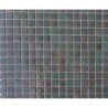 Gris argent nacré gloss mosaique pâte de verre par 25 carreaux