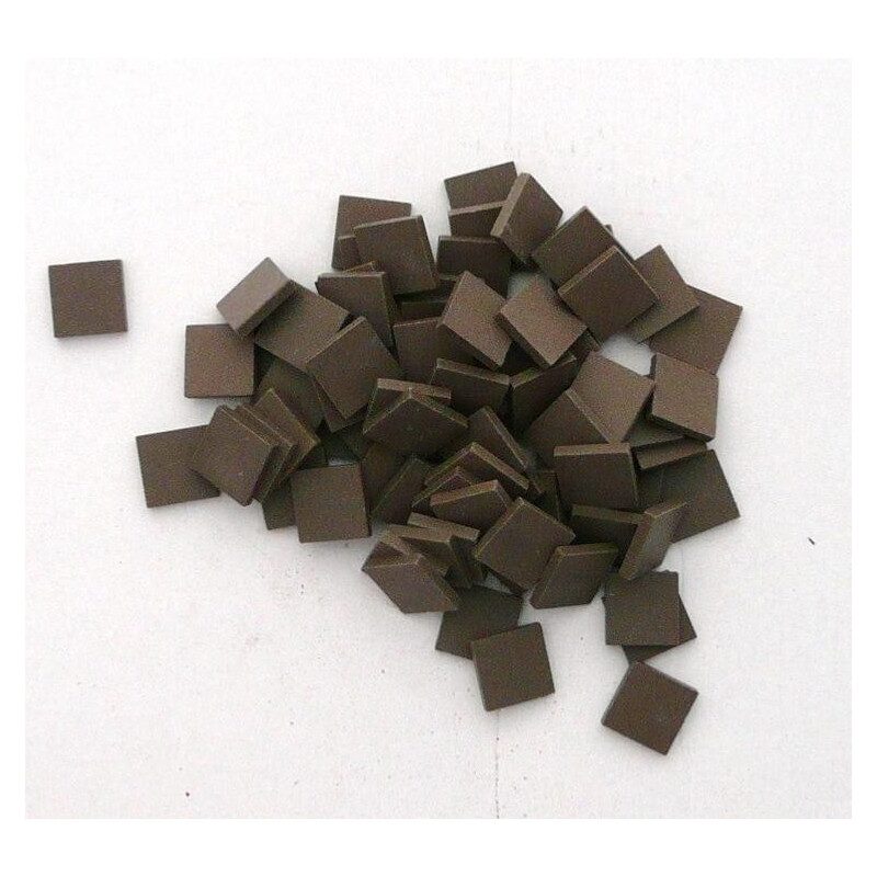 Brun chocolat micro mosaïque 1.2 cm grès antique Winckelmans 100g