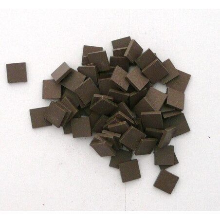 Brun chocolat micro mosaïque 1.2 cm grès antique Winckelmans 100g