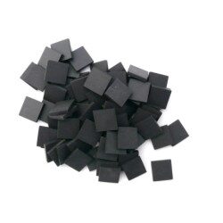 Noir micro mosaïque 1.2 cm grès antique Winckelmans 100g